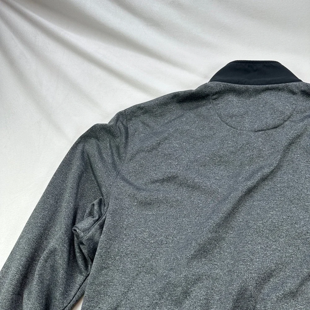 Callaway Golf‎ Weather Series Quilted Full Zip Jacket Mens Medium Gray Black
